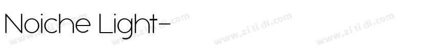 Noiche Light字体转换